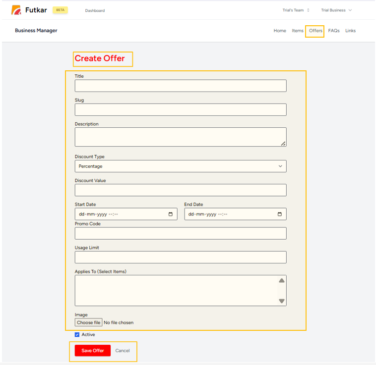 FUTKAR workflow screenshot
