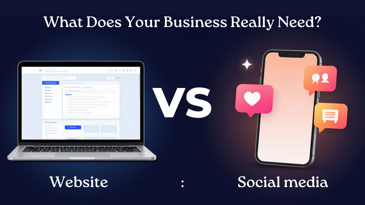 Website vs Social Media: What Does Your Business Really Need?