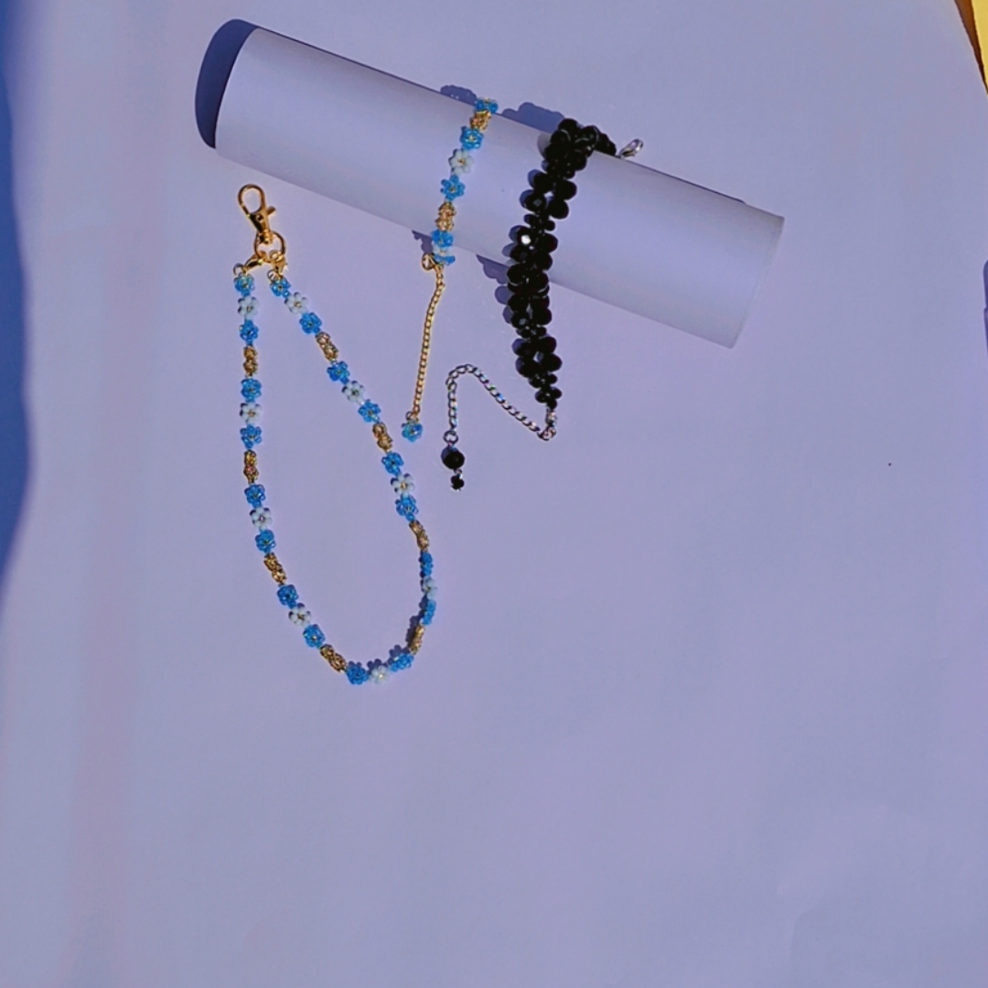 Cell charm with bracelet combo